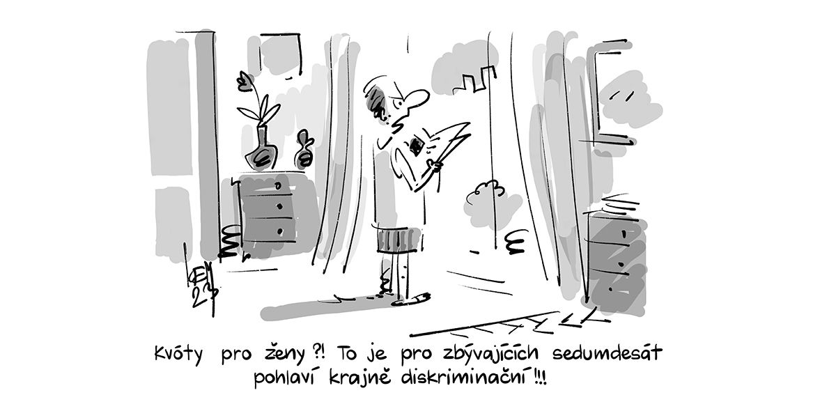 Kvóty pro ženy?! To je pro zbývajících sedumdesát pohlaví krajně diskriminační!!!