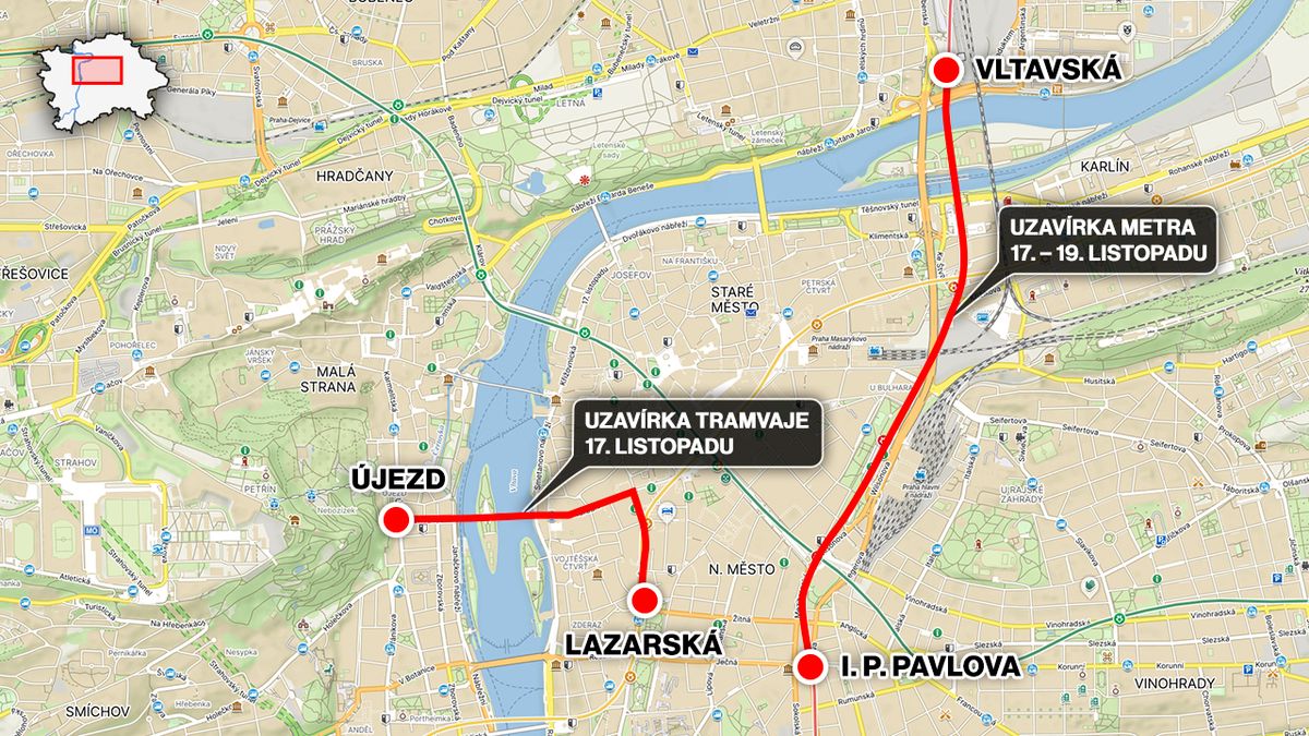 Tisíce lidí budou v Praze oslavovat, DPP přesto zastaví v centru linku C