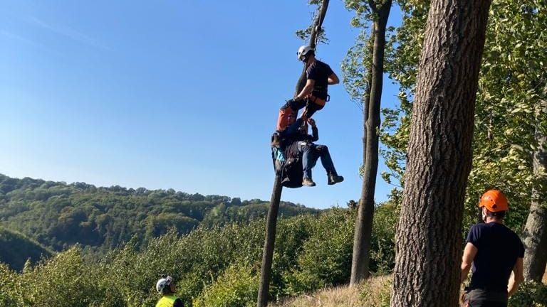Hasiči zachraňovali na Přerovsku paraglidisty z korun stromů