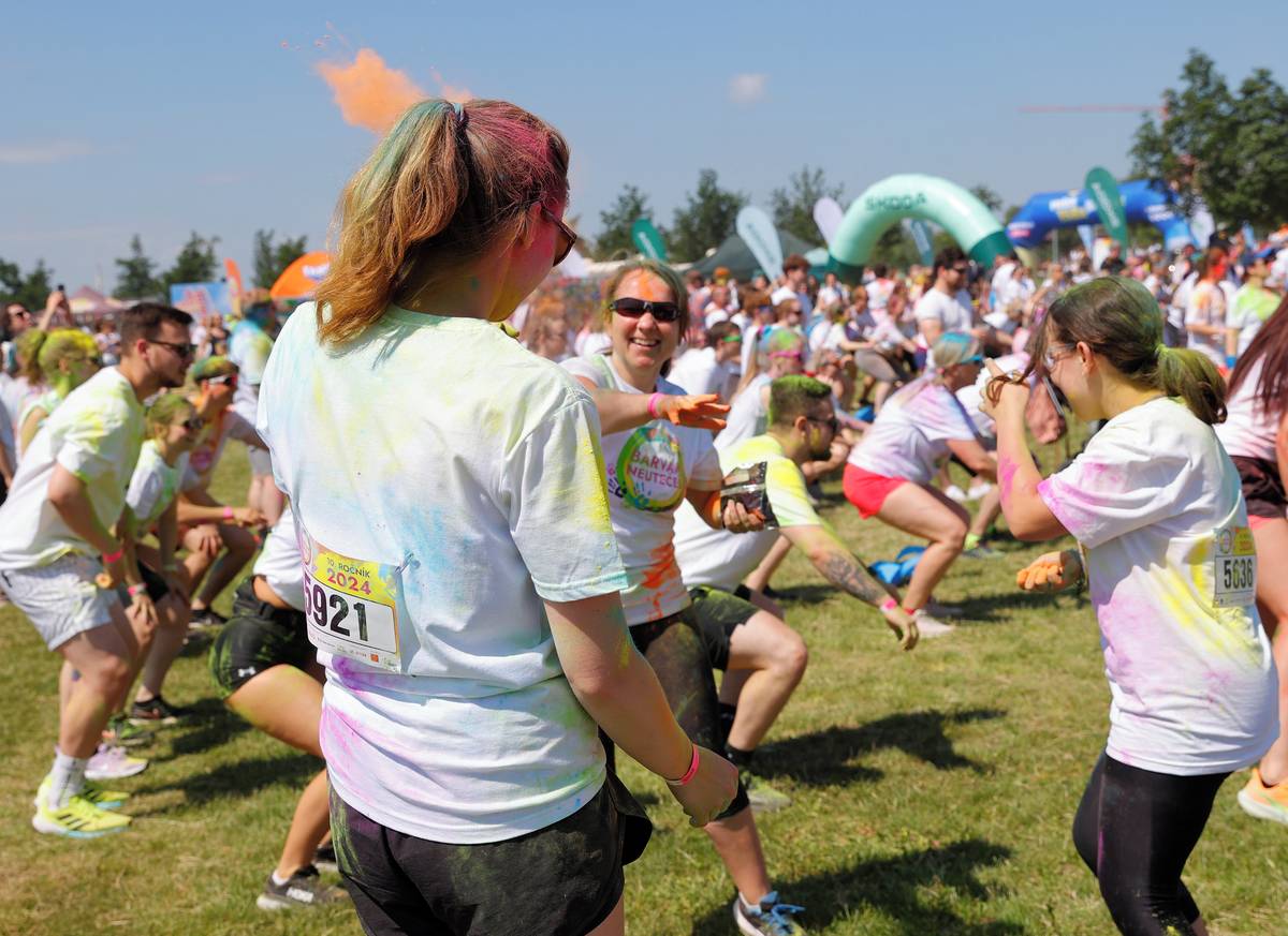 Barevná bitva v  Parku U Čeňku 