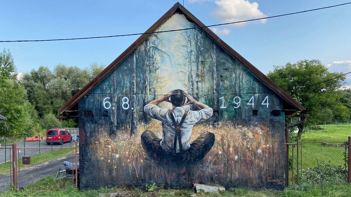 Pradědu mu zavraždilo gestapo. Teď k životické tragédii stvořil mural