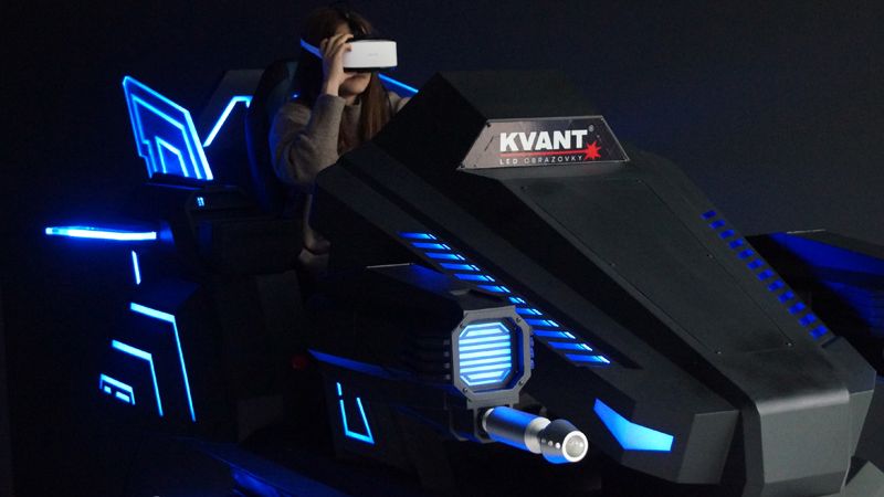 Sci-fi a VR park Kvantario