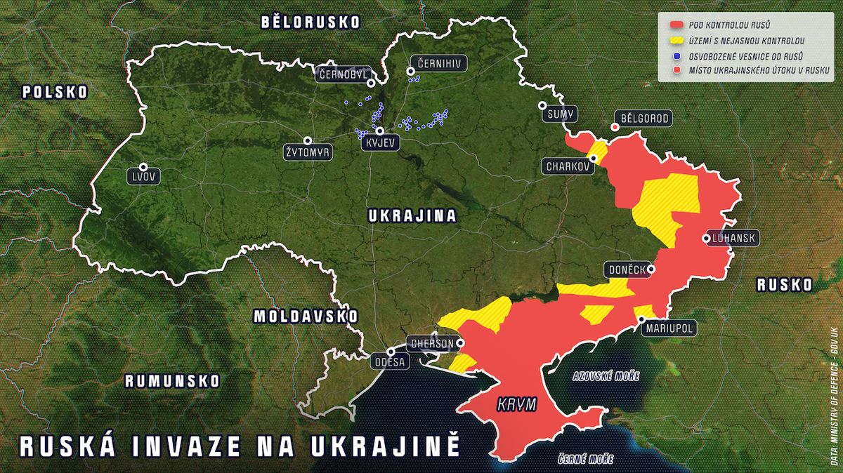 Na východě Ukrajiny probíhají rozsáhlé boje