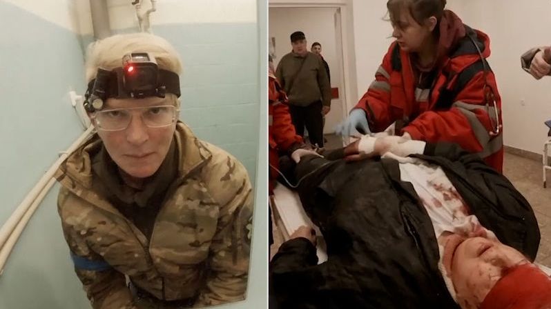 Ukrajinská lékařka natáčena záchranářské akce během bojů v Mariupolu, záběry propašovala ven v tamponu. Teď je v ruském zajetí
