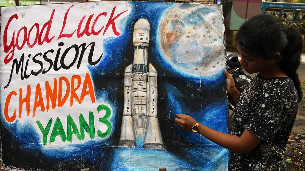 Indická sonda odstartovala, v srpnu má přistát na Měsíci