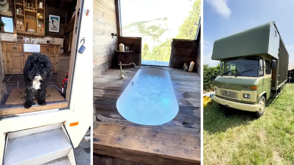 Před lety omámil svět chatou na kolech se zabudovanou vířivkou. Teď je jeho počin k mání