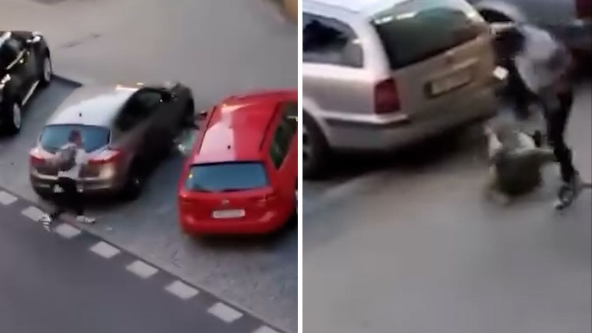 Běsnění výtržníka z Varů zachytila kamera, svědkovi prudce dupl na hlavu