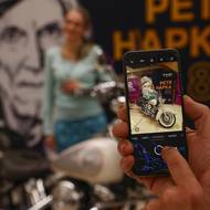 Památka s motorkou Petra Hapky