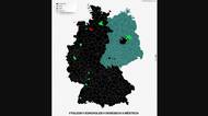 Rozdělené Německo. Voličská mapa je výmluvná