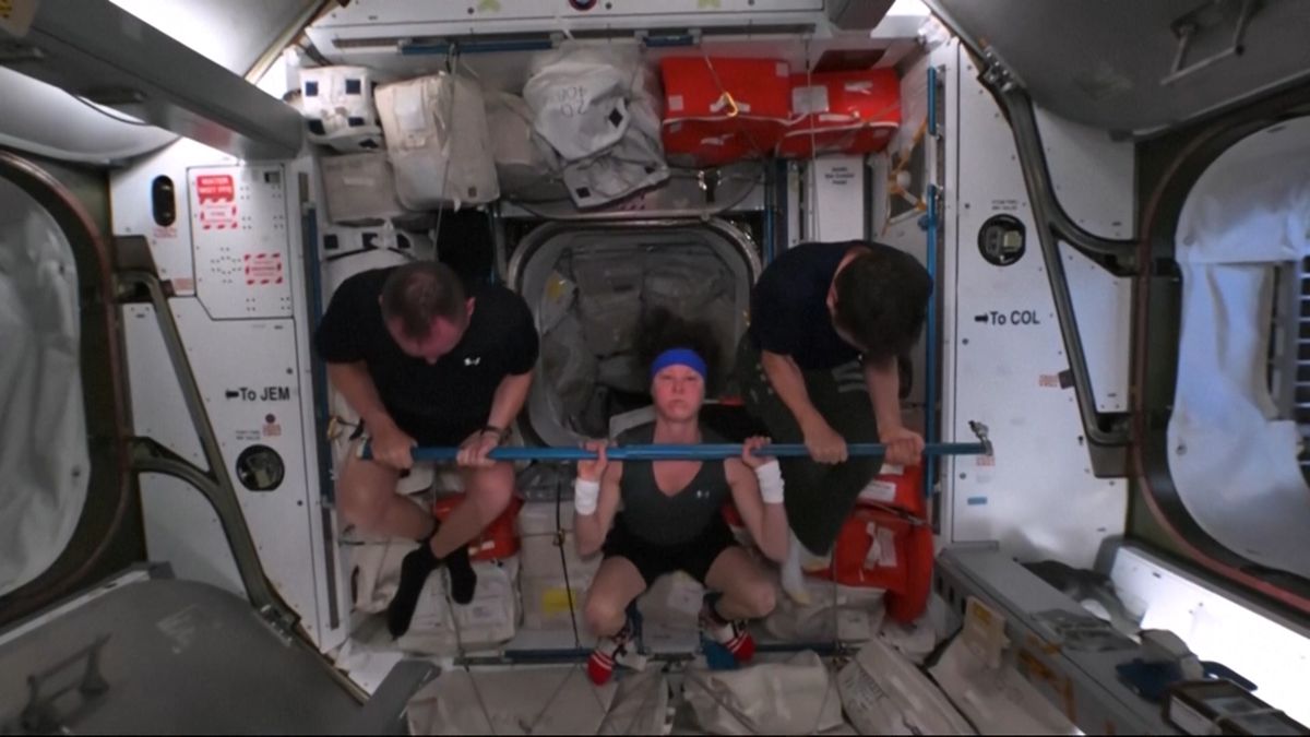 Astronauti si na Mezinárodní vesmírné stanici uspořádali vlastní olympiádu