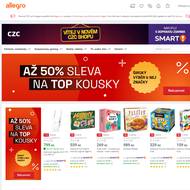 Přehlednost nabídek na Allegru je mnohem horší.