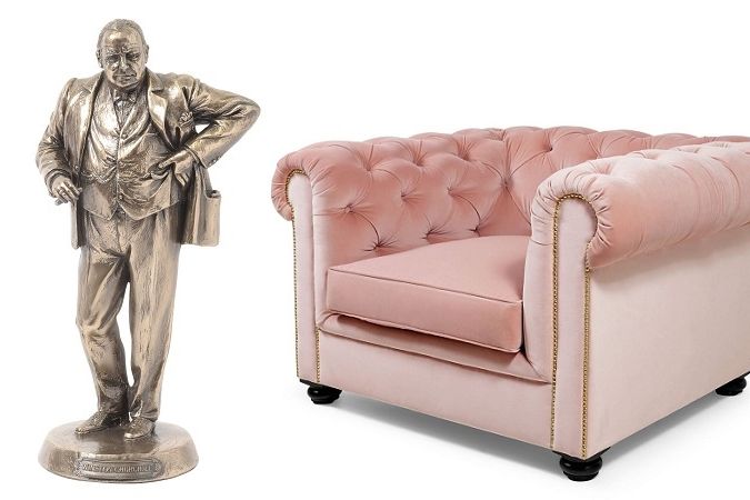 Winston Churchill proslul svou zálibou v pohodlném nábytku. Jeho oblíbené křeslo se vrací do módy v moderním provedení a mnoha podobách.