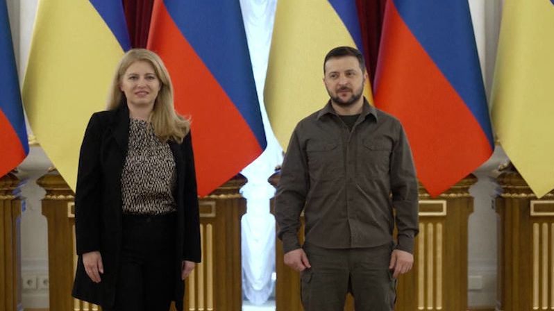 Čaputová se potkala se Zelenským. V Kyjevě podpořila přijetí Ukrajiny do EU