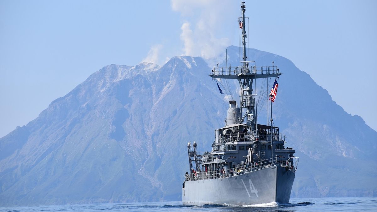 Americká loď USS Chief v Jihočínském moři