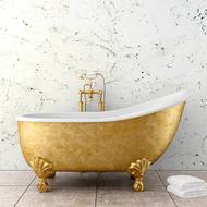 Speciální barvy na stěnu umějí rozzářit i koupelnu a posunout ji do elegantního stylu. Nadčasová je světle mramorová interiérová omítka StyleColor Mramor. 