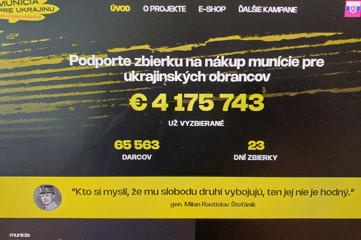 Za peníze ze slovenské sbírky bude několik vagonů s dělostřeleckými granáty pro Ukrajinu