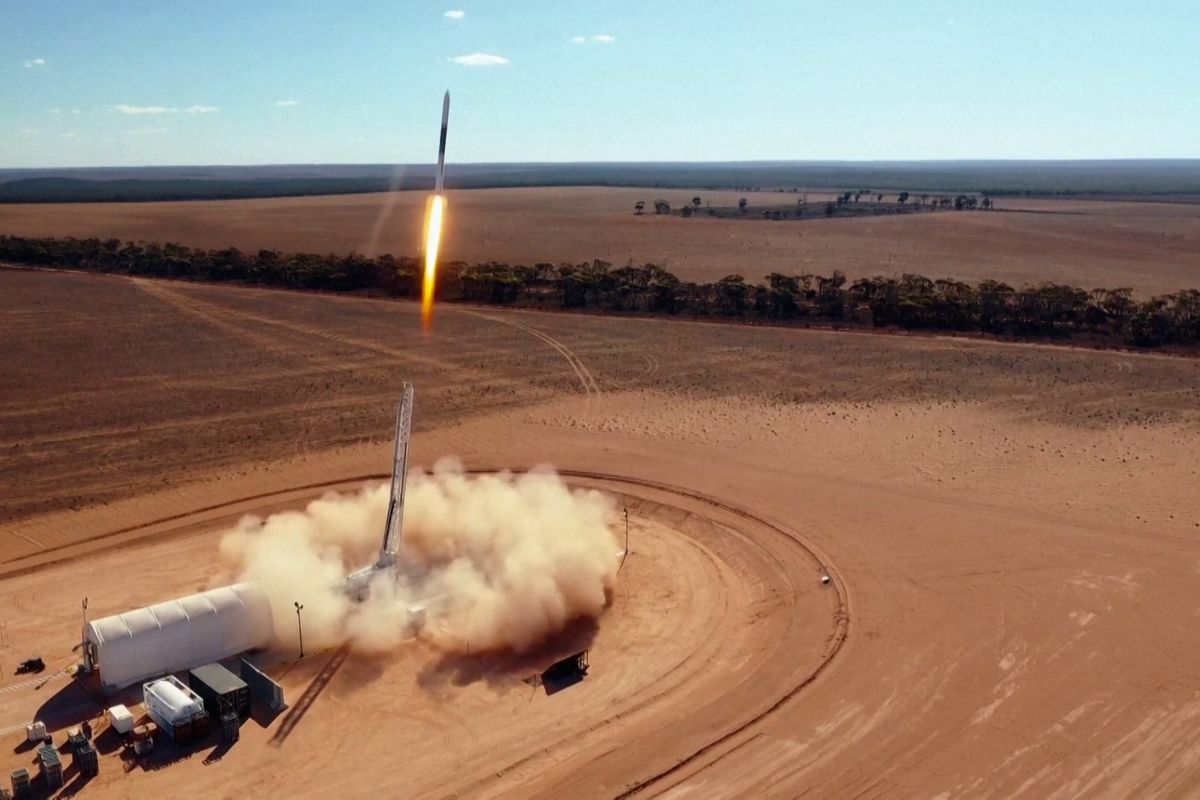 Z Austrálie odstartovala německá raketa poháněná parafínem