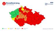 Nová výstraha: V Jeseníkách bude pršet nejvíc, extrémně ohrožené jsou téměř všechny kraje