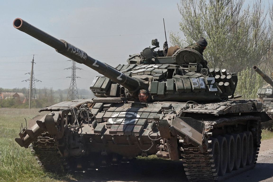 Tanky T-72 doněckých separatistů 