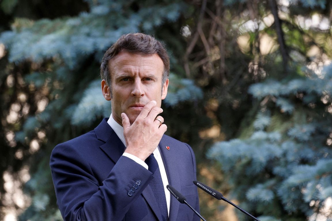 Francouzský preziden Emmanuel Macron 