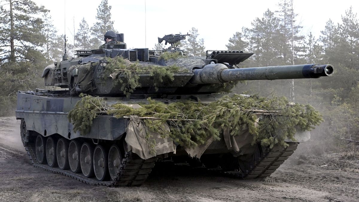 Finský tank Leopard 2