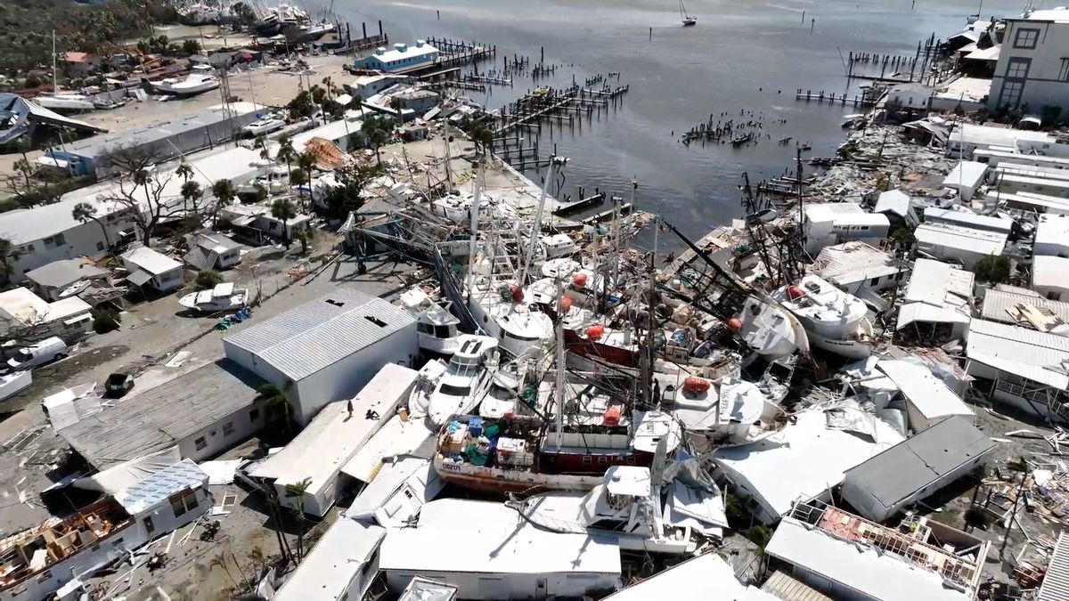 Letecké záběry: „Devadesát procent ostrova je pryč.“ Spoušť po hurikánu Ian