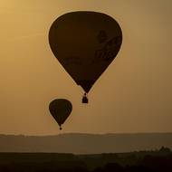 Západ slunce z výšky je velký zážitek.