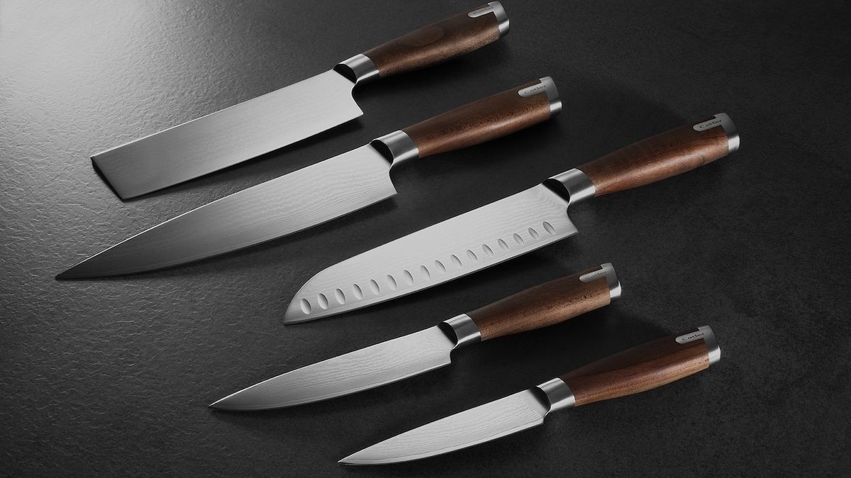 Série japonských nožů CATLER z damascénské oceli vytvořených prastarou technologií, jaká byla používána při výrobě proslulých samurajských mečů, potěší každého kuchaře, sada od 2190 Kč