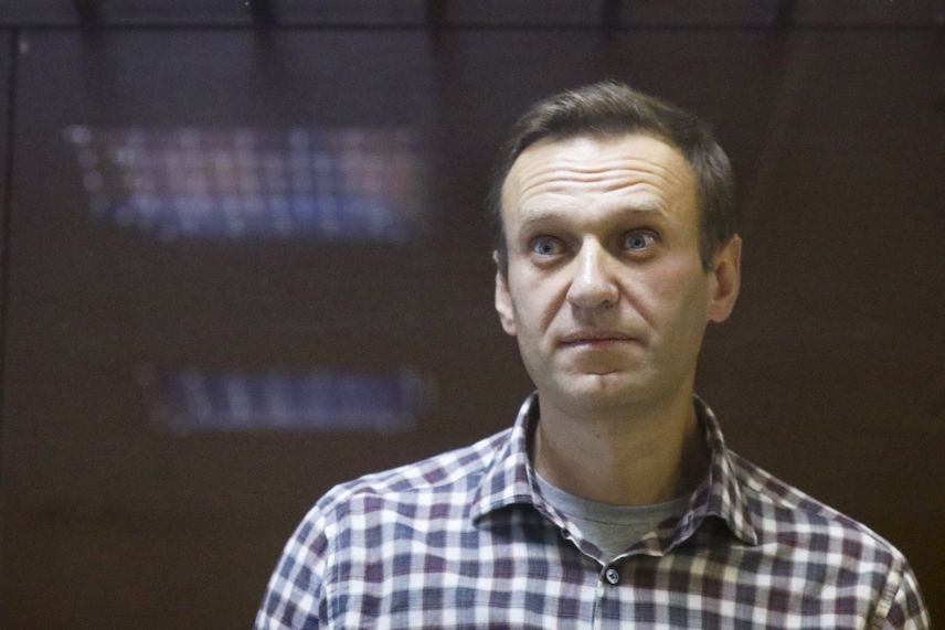 Ruský opoziční předák Alexej Navalnyj na snímku z února 2021