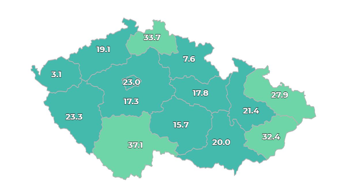 Za sobotu přibylo v Česku 152 nakažených
