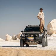 Afriku projel Vaňourek ve speciálně upraveném voze jménem George.