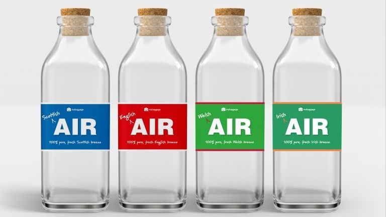 Britové v zahraničí si mohou koupit vzduch z domova v láhvi