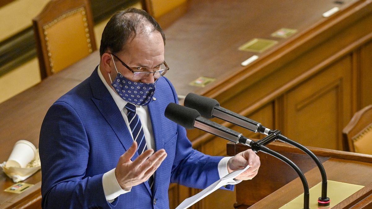 Poslanec Marek Výborný (KDU-ČSL) v Poslanecké sněmovně