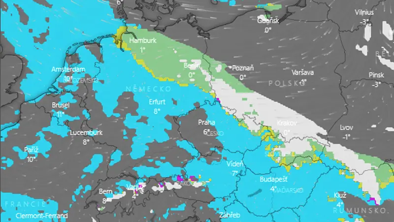 Der Winter hält Einzug in Deutschland, auch in Tschechien soll es schneien