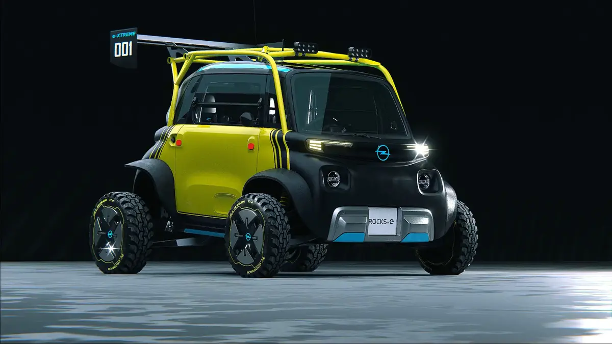 Opel is about to build a crazy fan-designed version of the Rocks-e ATV