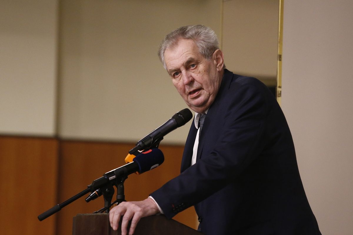Prezident Miloš Zeman na snímku z loňského března