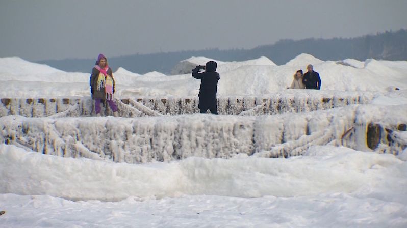 V Kaliningradu po 25 letech zamrzlo Baltské moře