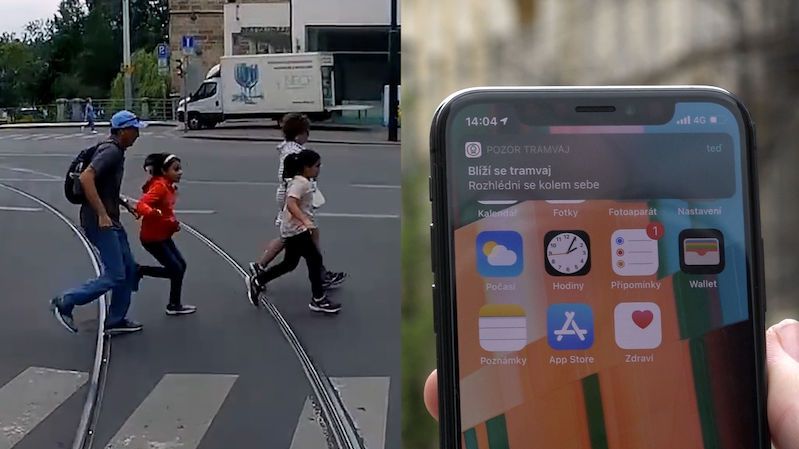 Pozor tramvaj! Nová mobilní aplikace může chodcům zachránit život
