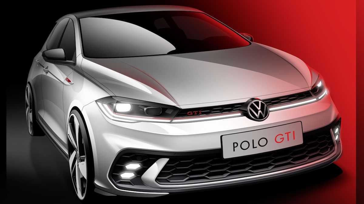 Volkswagen Polo GTI po faceliftu se ukazuje na prvním nákresu