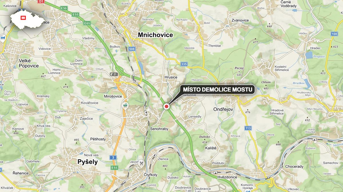 Začala dvoudenní uzavírka D1, od Mirošovic musí auta objížďkou
