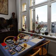 Výhled z okna je uchvacující.