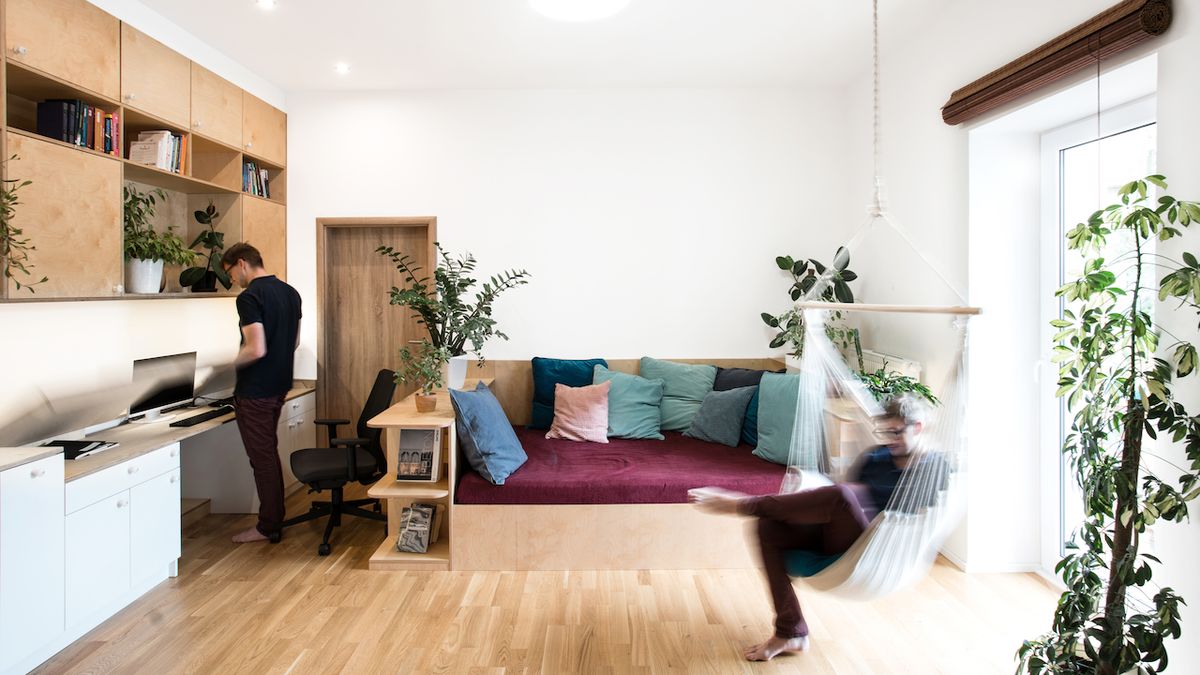 Malometrážní byt architektka zařídila tak, aby v něm majitelé mohli odpočívat i pracovat