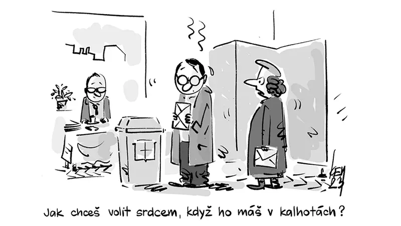 Jak chceš volit srdcem, když ho máš v kalhotách?