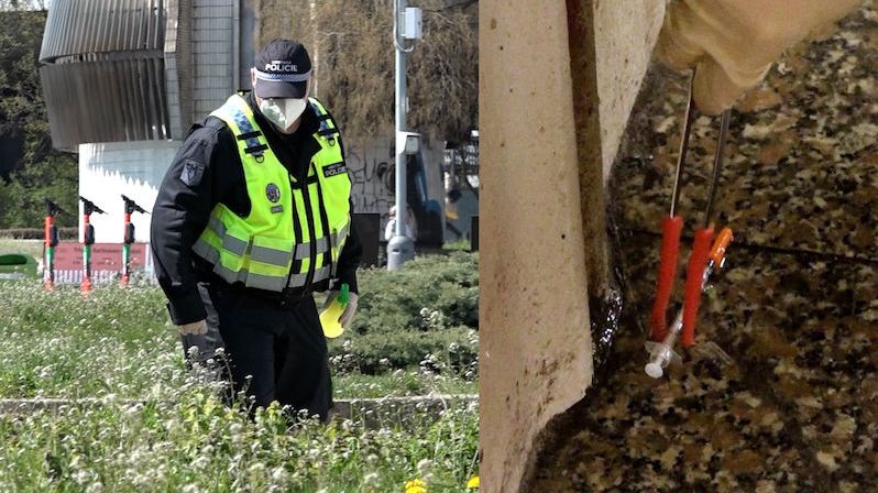 Pražští strážníci sbírají nebezpečný odpad po narkomanech. Loni našli 364 kilogramů