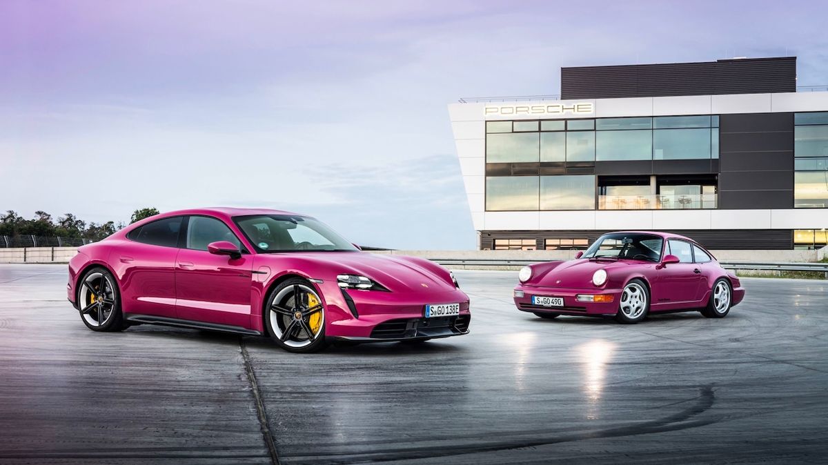 Modernizace Porsche Taycan: Barvy z devadesátých let i rychlejší dobíjení