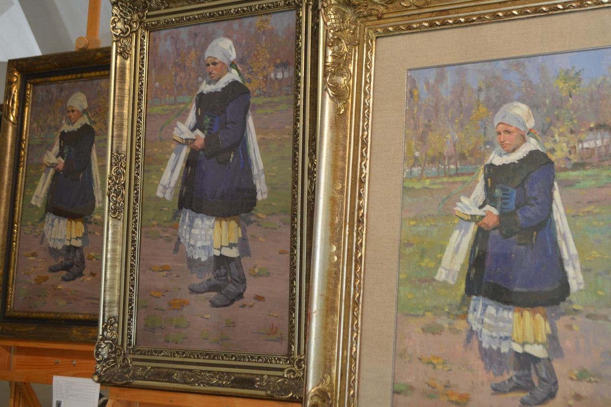 Obraz krojované ženy malíře Joži Uprky.