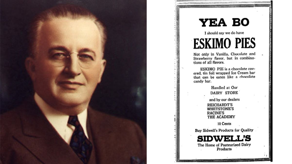 Výrobce čokolády Russell Stover a jedna z prvních reklam na Eskimo Pie (1921)