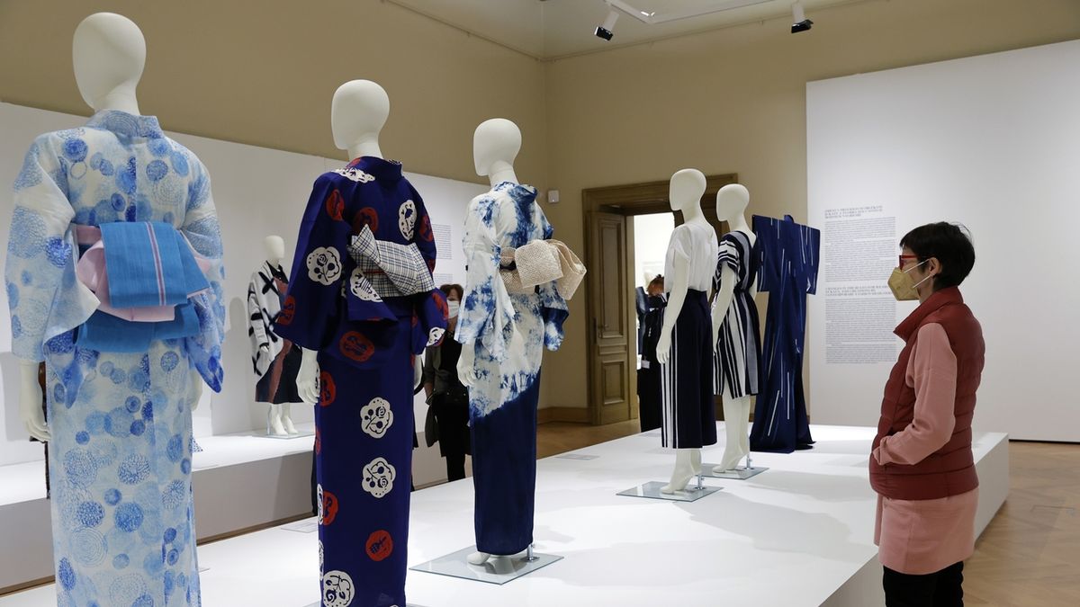 FOTO: Modrotisk v japonském a českém textilu