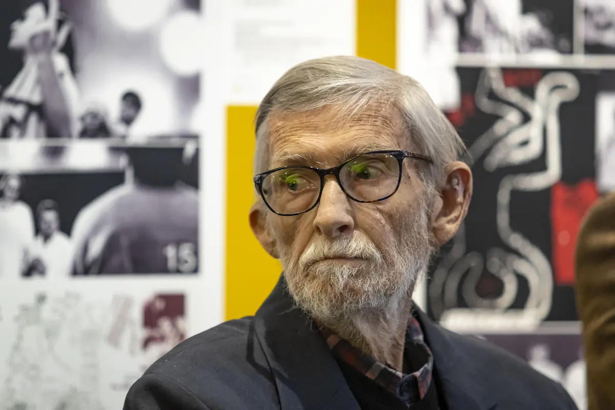 Retrospektivní výstava připomínající 60. leté výročí divadla Ypsilon 18. března 2024 v Praze. Na snímku ředitel divadla Jan Schmid.