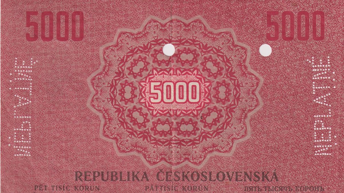Aukční společnost Bankovky.com prodala pětitisícovou státovku za více než 12 milionů kroun.